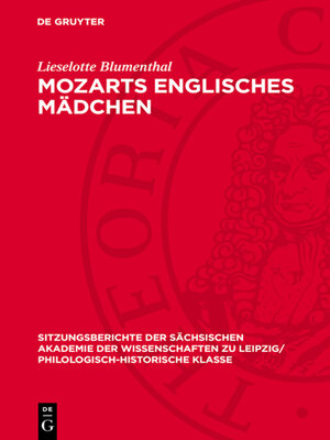 cover image of Mozarts englisches Mädchen